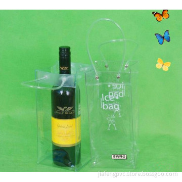 Clear PVC Ice Cooler Bag With PVC Tube Handle